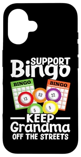 Bingo: Unterstütze Bingo - Halte Oma von der Straße fern Hülle für iPhone 16 Bingo: Unterstütze Bingo - Halte Oma von der Straße fern Hülle für iPhone 16 von Bingo Humor Designs For Bingo Game