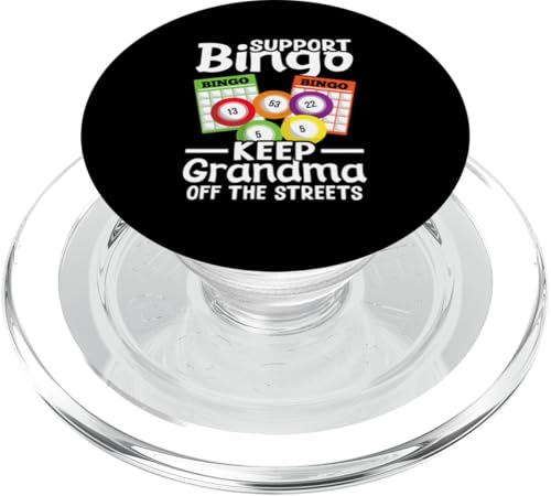 Bingo: Unterstütze Bingo - Halte Oma von der Straße fern PopSockets PopGrip für MagSafe Bingo: Unterstütze Bingo - Halte Oma von der Straße fern PopSockets PopGrip für MagSafe von Bingo Humor Designs For Bingo Game