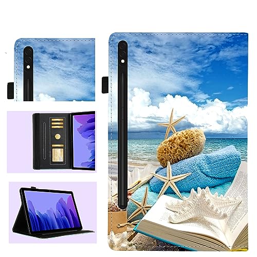 Schutzhülle für Samsung Galaxy Tab S9 27,9 cm (11 Zoll) 2023 (X710/X716B/X718U) mit S-Stifthalter, automatischer Sleep/Wake-Funktion, mit elastischem Band, Multi-Winkel-Ansicht, schützende von Binguowang