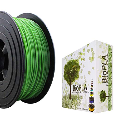 Bio PLA Filament 3D-Drucker PLA 1,75mm 1kg Spule Rolle (Gras Grün) von BioPLA