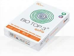 BioTop 3 Extra Kopierpapier 100g TCF von Mondi DIN A3-250 Blatt Bio Top 3 von BioTop 3