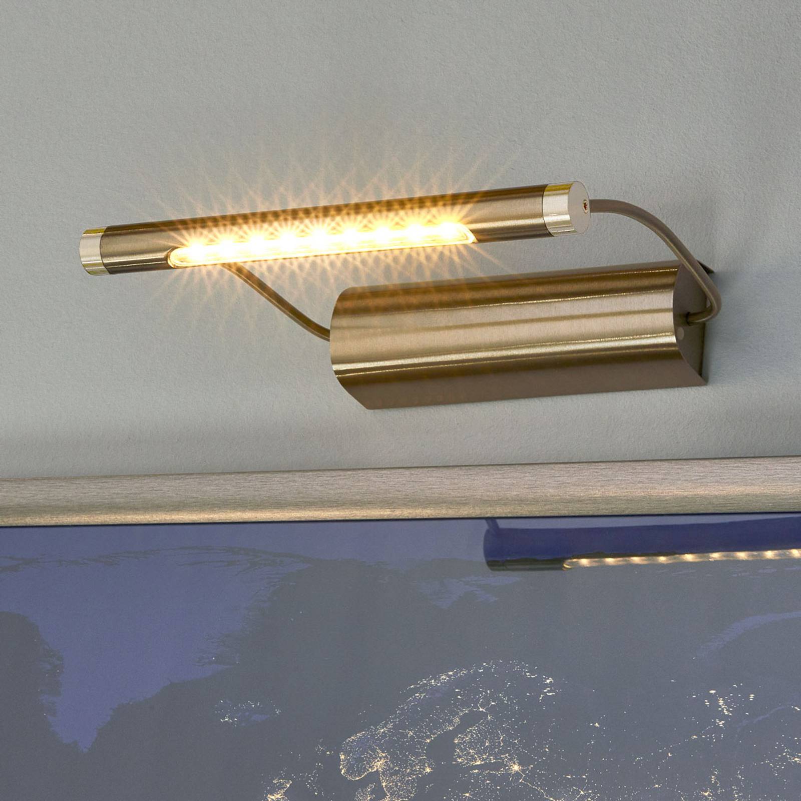 LED-Bilderleuchte Tommy, messingfarben, batteriebetrieben LED-Bilderleuchte Tommy, messingfarben, batteriebetrieben von Bioledex