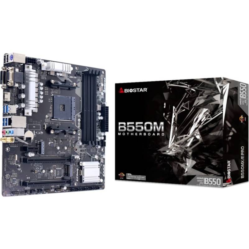 B550MX/E PRO, Mainboard von Biostar