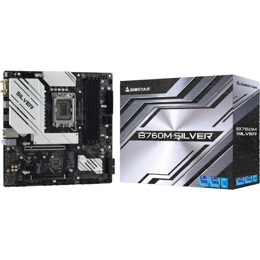 B760M-SILVER, Mainboard von Biostar