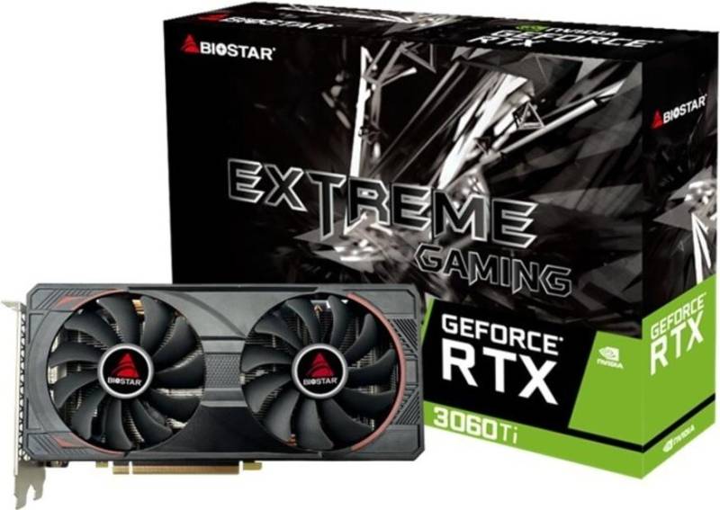 BIOSTAR GeForce RTX 3060 Ti 8GB (N3606TM82) Grafikkarte (VN3606TM82) von Biostar