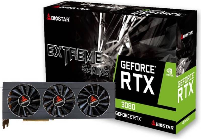 BIOSTAR GeForce RTX 3080 10GB Grafikkarte (VN3816RMT3) (VN3816RMT3) von Biostar