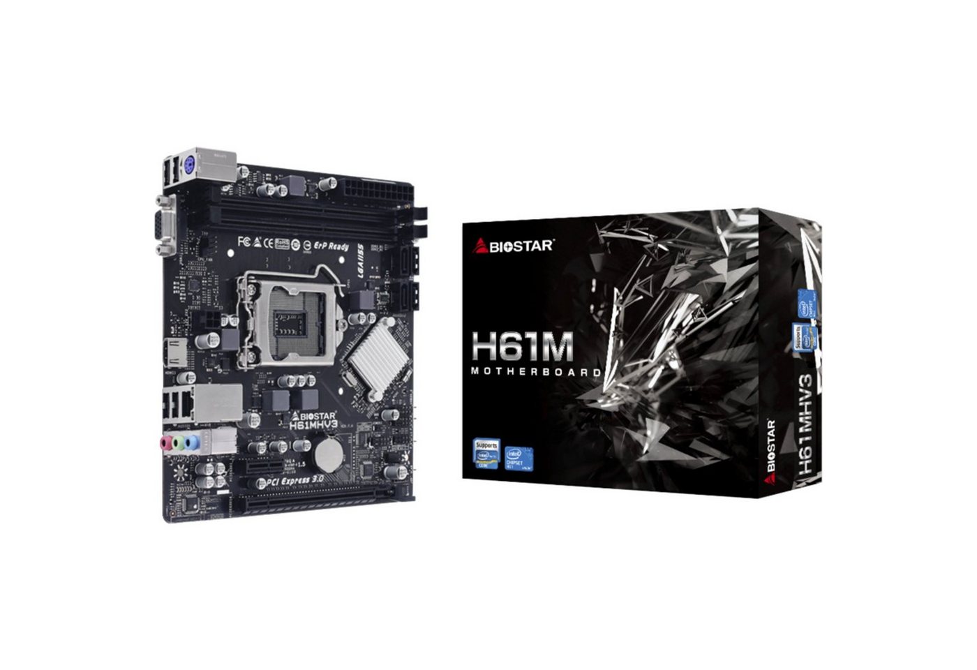 Biostar Biostar H61MHV3, Mainboard Mainboard Biostar Biostar H61MHV3, Mainboard Mainboard von Biostar