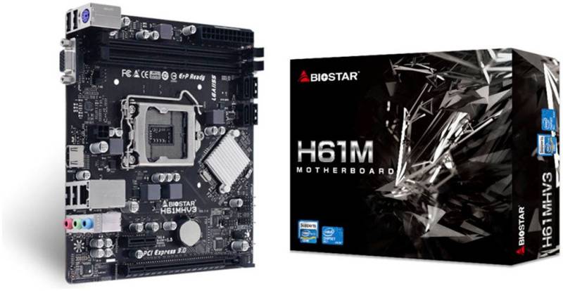 Biostar H61MHV3 Mainboard von Biostar
