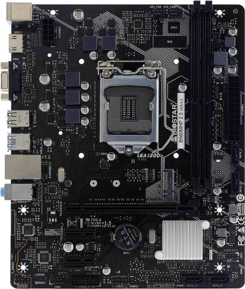MB Biostar B560MHP 2.0 (B560,S1200,mATX,Intel,DDR4) (B560MHP 2.0) von Biostar