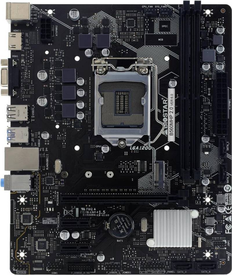 MB Biostar B560MHP 2.0 (B560,S1200,mATX,Intel,DDR4) (B560MHP 2.0) von Biostar
