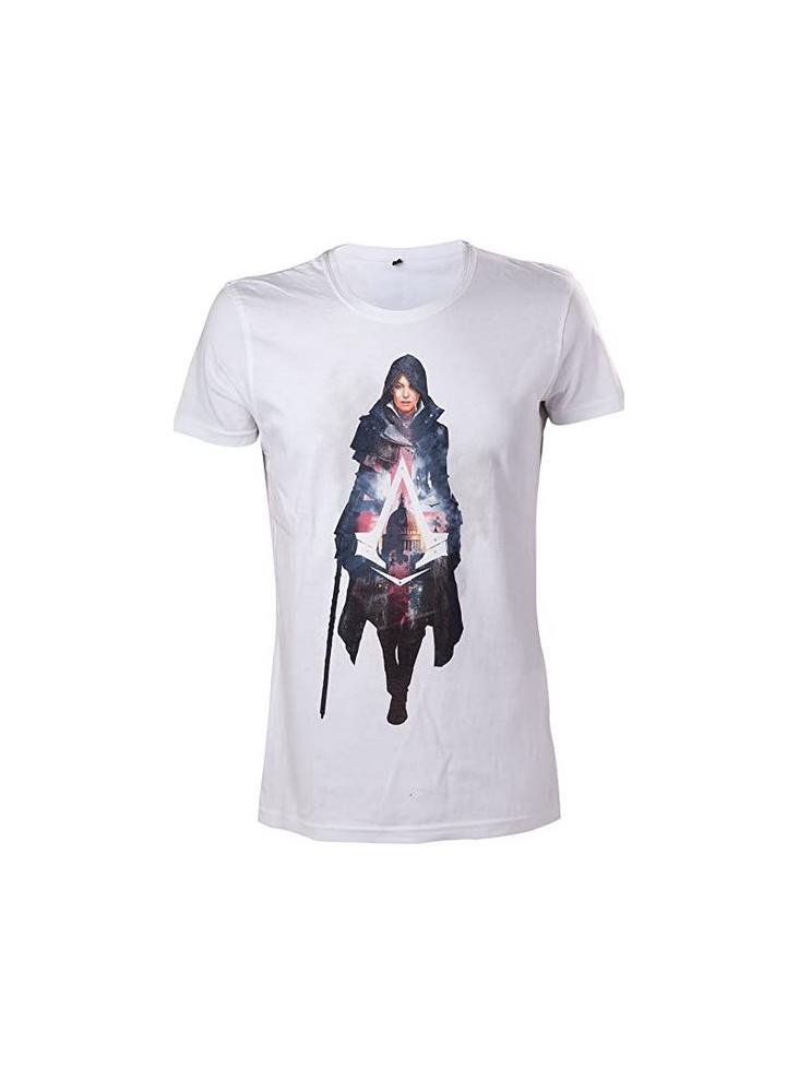 Assassins Creed Syndicate Herren T-Shirt Evie Frye S Weiß von Bioworld