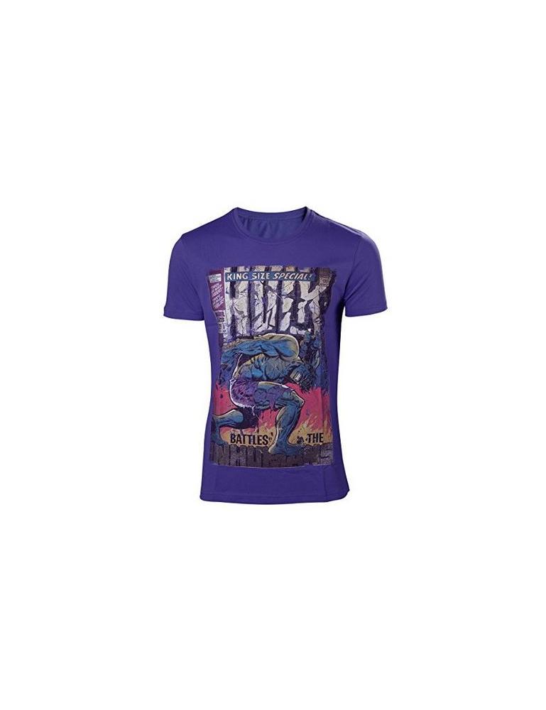Marvel Herren King Size Hulk Special T-Shirt, Violett  S von Bioworld