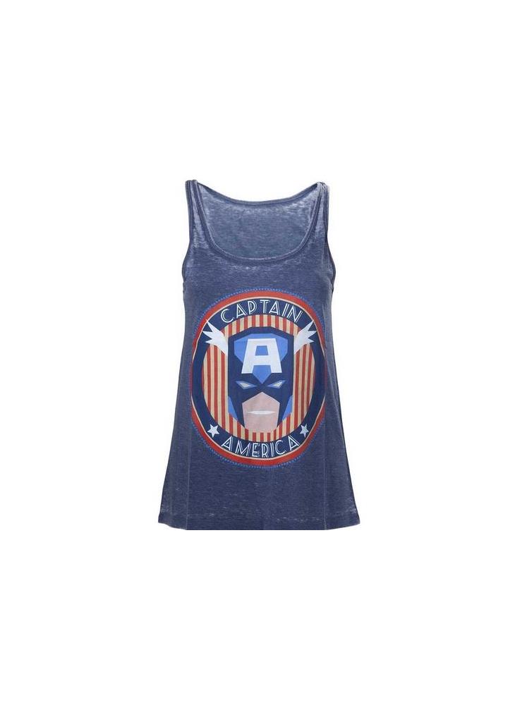 Marvel Tanktop Damen -S- Captain America von Bioworld