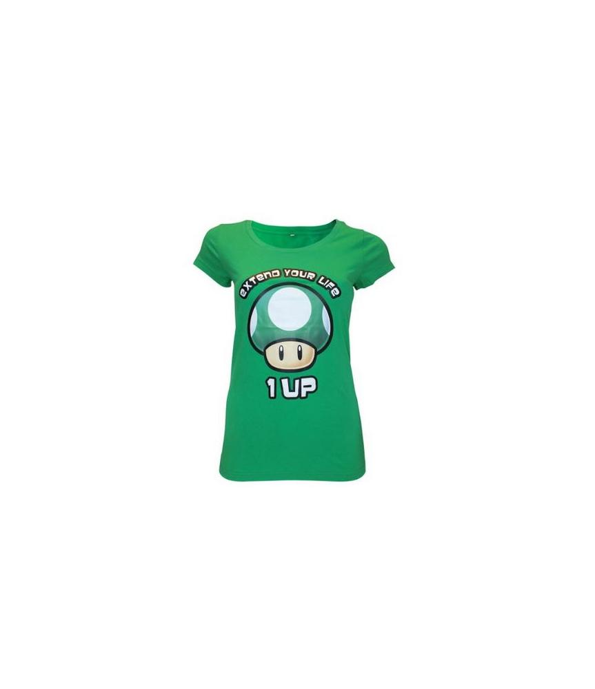 Nintendo T-Shirt Damen -XS- Extend Your Life,grün von Bioworld