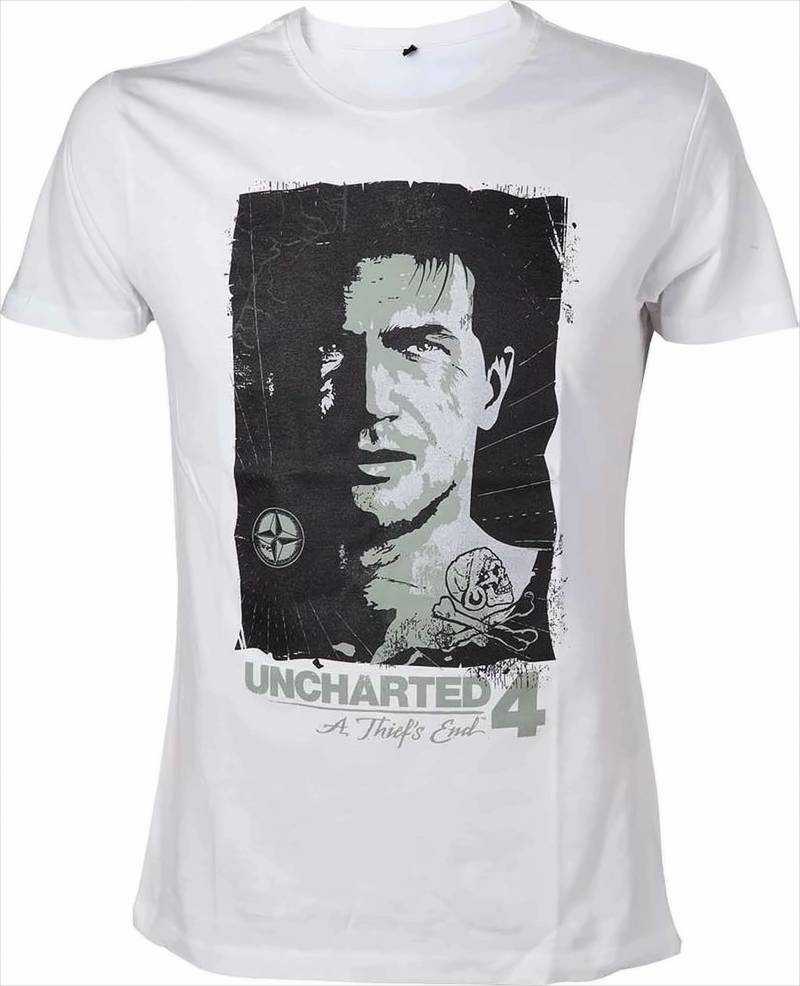 Uncharted 4 - Drake Compas Men's T-Shirt Größe L von Bioworld