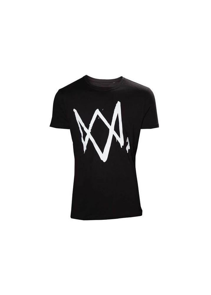Watch Dogs 2 T-Shirt -XL- Large Logo, schwarz von Bioworld