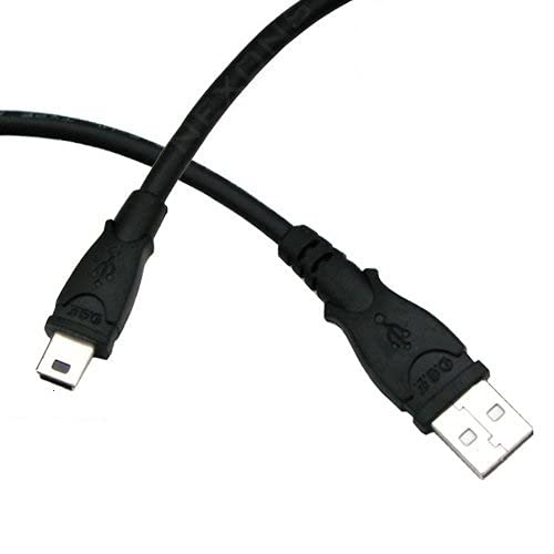 Nexons USB 2.0 A auf Mini-B 5-Pin-Kabel - Schwarz (für Externe Festplatten, MP3-Player, Mobiltelefone, Digitalkameras) von Bipra