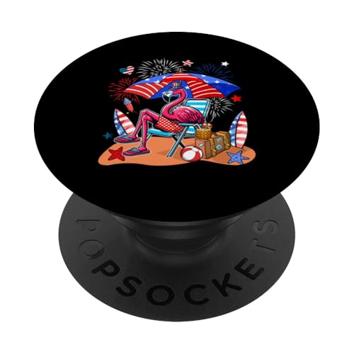 Flamingo Sonnenbrille Relaxing On Beach 4. Juli US-Flagge PopSockets Klebender PopGrip Flamingo Sonnenbrille Relaxing On Beach 4. Juli US-Flagge PopSockets Klebender PopGrip von Bird 4th Of July Costume