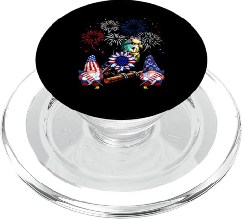 Macaw Bow Tie US Flag Gnomes Sunflower 4th Of July Bird PopSockets PopGrip für MagSafe von Bird 4th Of July Costume
