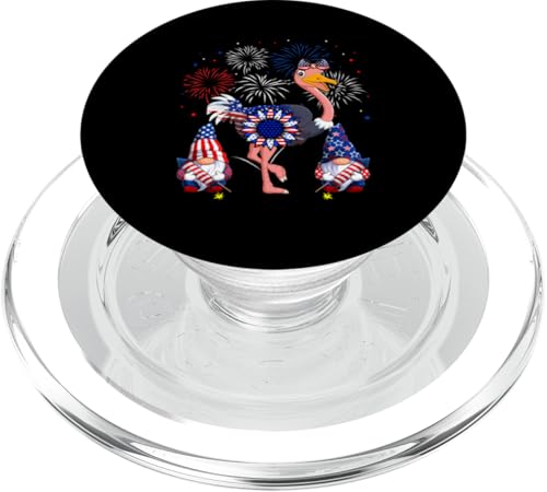 Ostrich Bow Tie US Flag Gnomes Sunflower 4th Of July Bird PopSockets PopGrip für MagSafe Ostrich Bow Tie US Flag Gnomes Sunflower 4th Of July Bird PopSockets PopGrip für MagSafe von Bird 4th Of July Costume