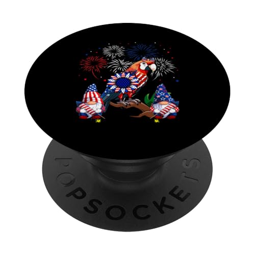 Parrot Bow Tie US Flag Gnomes Sunflower 4th Of July Bird PopSockets Klebender PopGrip Parrot Bow Tie US Flag Gnomes Sunflower 4th Of July Bird PopSockets Klebender PopGrip von Bird 4th Of July Costume