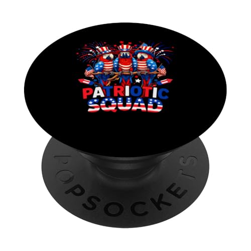Patriotic Squad Three Cute Aras 4. Juli US-Flagge PopSockets Klebender PopGrip Patriotic Squad Three Cute Aras 4. Juli US-Flagge PopSockets Klebender PopGrip von Bird 4th Of July Costume