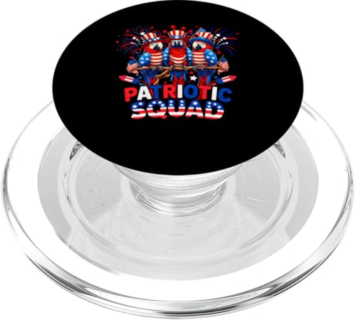 Patriotic Squad Three Cute Aras 4. Juli US-Flagge PopSockets PopGrip für MagSafe Patriotic Squad Three Cute Aras 4. Juli US-Flagge PopSockets PopGrip für MagSafe von Bird 4th Of July Costume