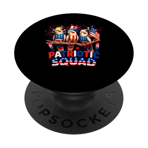 Patriotic Squad Three Cute Cockatiels 4th Of Juli US Flag PopSockets Klebender PopGrip Patriotic Squad Three Cute Cockatiels 4th Of Juli US Flag PopSockets Klebender PopGrip von Bird 4th Of July Costume
