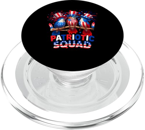 Patriotic Squad Three Cute Kolibri 4. Juli US-Flagge PopSockets PopGrip für MagSafe Patriotic Squad Three Cute Kolibri 4. Juli US-Flagge PopSockets PopGrip für MagSafe von Bird 4th Of July Costume