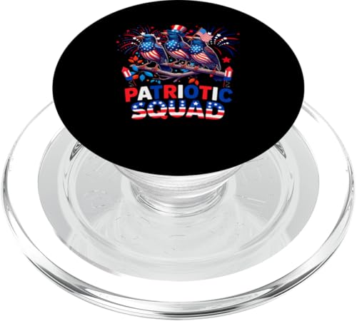 Patriotic Squad Three Cute Starlings 4. Juli US-Flagge PopSockets PopGrip für MagSafe Patriotic Squad Three Cute Starlings 4. Juli US-Flagge PopSockets PopGrip für MagSafe von Bird 4th Of July Costume