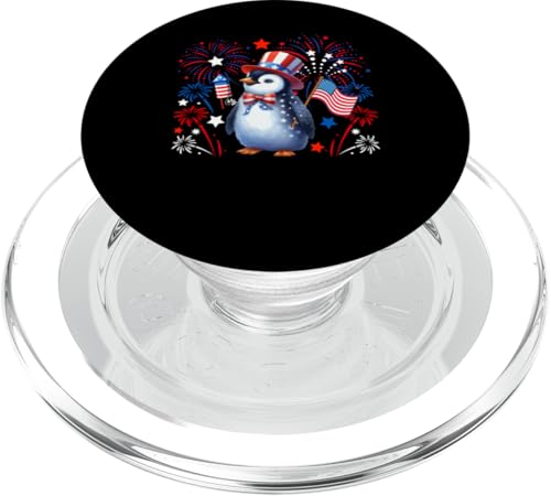 Pinguin 4. Juli US-Flagge Feuerwerk Vogelliebhaber Patriotisches Team PopSockets PopGrip für MagSafe Pinguin 4. Juli US-Flagge Feuerwerk Vogelliebhaber Patriotisches Team PopSockets PopGrip für MagSafe von Bird 4th Of July Costume