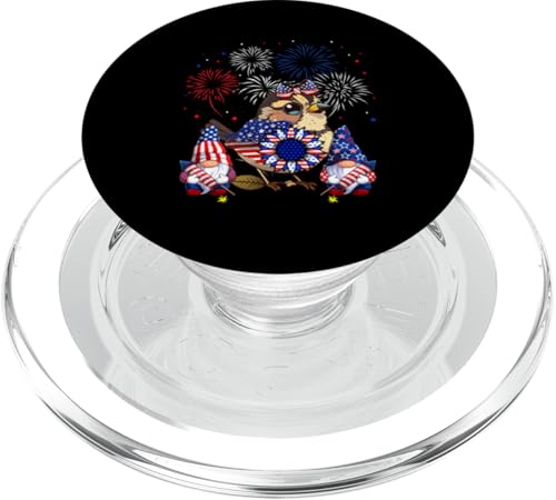 Sparrow Bow Tie US Flag Gnomes Sunflower 4th Of July Bird PopSockets PopGrip für MagSafe Sparrow Bow Tie US Flag Gnomes Sunflower 4th Of July Bird PopSockets PopGrip für MagSafe von Bird 4th Of July Costume