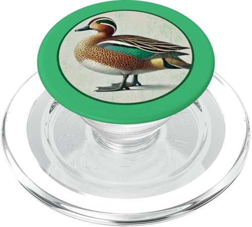 Buntes Retro-Baikal-Vogel-Design PopSockets PopGrip für MagSafe von Bird Fan