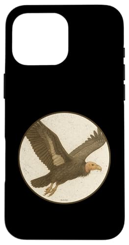 Buntes Retro-Design mit kalifornischem Condor-Vogel-Design Hülle für iPhone 16 Pro Max Buntes Retro-Design mit kalifornischem Condor-Vogel-Design Hülle für iPhone 16 Pro Max von Bird Fan