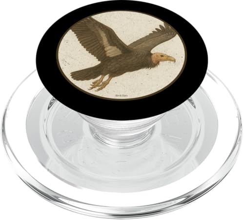 Buntes Retro-Design mit kalifornischem Condor-Vogel-Design PopSockets PopGrip für MagSafe Buntes Retro-Design mit kalifornischem Condor-Vogel-Design PopSockets PopGrip für MagSafe von Bird Fan
