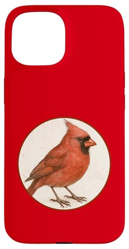 Buntes Retro-Design mit nördlichem Kardinal Hülle für iPhone 15 Buntes Retro-Design mit nördlichem Kardinal Hülle für iPhone 15 von Bird Fan