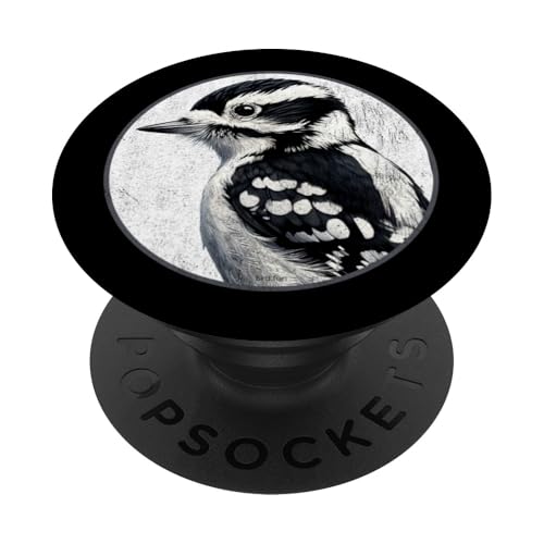 Buntes Retro-Flaumspecht-Vogel-Design PopSockets Klebender PopGrip Buntes Retro-Flaumspecht-Vogel-Design PopSockets Klebender PopGrip von Bird Fan