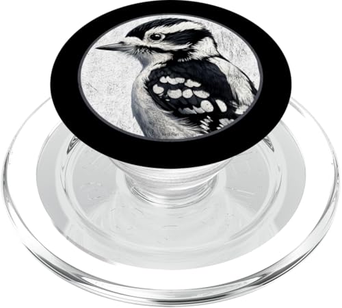 Buntes Retro-Flaumspecht-Vogel-Design PopSockets PopGrip für MagSafe von Bird Fan