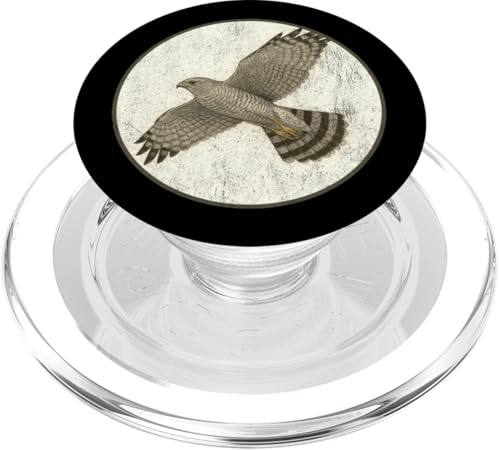 Buntes Retro-Graues Falkenvogel-Design PopSockets PopGrip für MagSafe Buntes Retro-Graues Falkenvogel-Design PopSockets PopGrip für MagSafe von Bird Fan