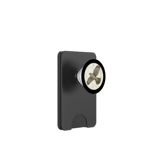 Buntes Retro-Graues Falkenvogel-Design PopSockets PopWallet für MagSafe Buntes Retro-Graues Falkenvogel-Design PopSockets PopWallet für MagSafe von Bird Fan