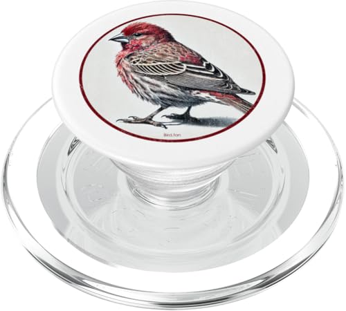 Buntes Retro-Hausfinken-Vogel-Design PopSockets PopGrip für MagSafe Buntes Retro-Hausfinken-Vogel-Design PopSockets PopGrip für MagSafe von Bird Fan