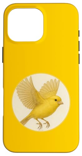 Buntes Retro-Kanarienvogel-Design Hülle für iPhone 16 Pro Max Buntes Retro-Kanarienvogel-Design Hülle für iPhone 16 Pro Max von Bird Fan