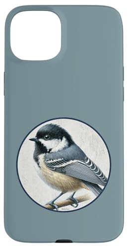 Buntes Retro-Kohlemeisen-Vogel-Design Hülle für iPhone 15 Plus Buntes Retro-Kohlemeisen-Vogel-Design Hülle für iPhone 15 Plus von Bird Fan