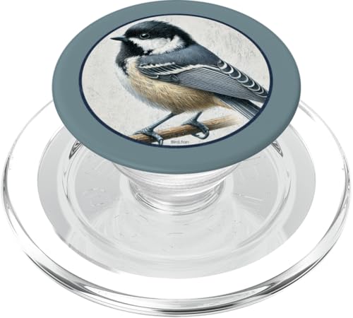 Buntes Retro-Kohlemeisen-Vogel-Design PopSockets PopGrip für MagSafe Buntes Retro-Kohlemeisen-Vogel-Design PopSockets PopGrip für MagSafe von Bird Fan