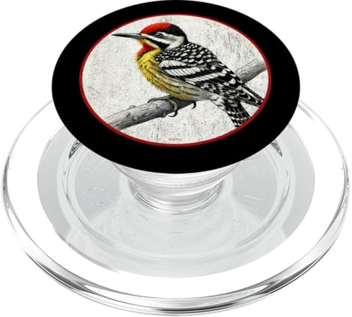 Buntes Retro-Sapsucker-Vogel-Design mit gelbem Bauch PopSockets PopGrip für MagSafe Buntes Retro-Sapsucker-Vogel-Design mit gelbem Bauch PopSockets PopGrip für MagSafe von Bird Fan