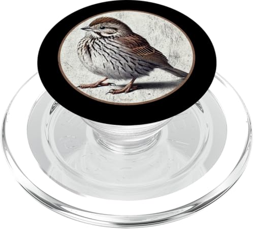 Buntes Retro-Singspatzen-Vogel-Design PopSockets PopGrip für MagSafe Buntes Retro-Singspatzen-Vogel-Design PopSockets PopGrip für MagSafe von Bird Fan