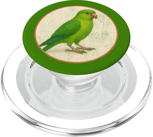 Buntes Retro-Sittich-Vogel-Design PopSockets PopGrip für MagSafe von Bird Fan