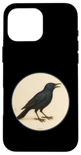 Buntes Retro-Vogel-Design Hülle für iPhone 16 Pro Max Buntes Retro-Vogel-Design Hülle für iPhone 16 Pro Max von Bird Fan