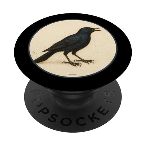 Buntes Retro-Vogel-Design PopSockets Klebender PopGrip Buntes Retro-Vogel-Design PopSockets Klebender PopGrip von Bird Fan