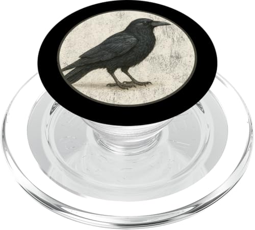 Buntes Retro-amerikanisches Krähenvogel-Design PopSockets PopGrip für MagSafe Buntes Retro-amerikanisches Krähenvogel-Design PopSockets PopGrip für MagSafe von Bird Fan